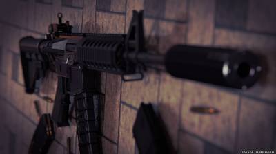 Красивая модель M4A1 с новыми текстурами Ar15